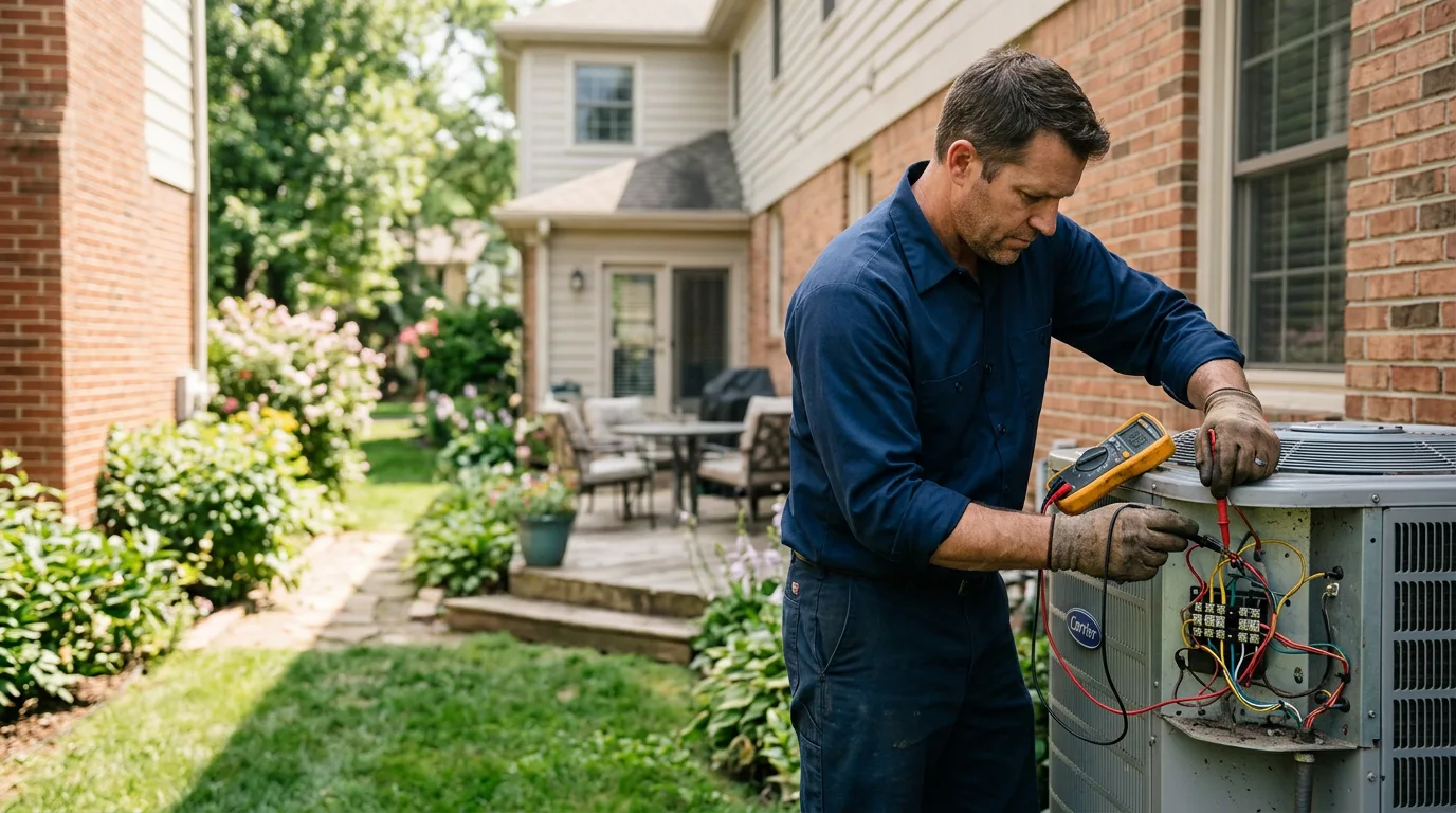 HVAC technician working near Petersburg, VA